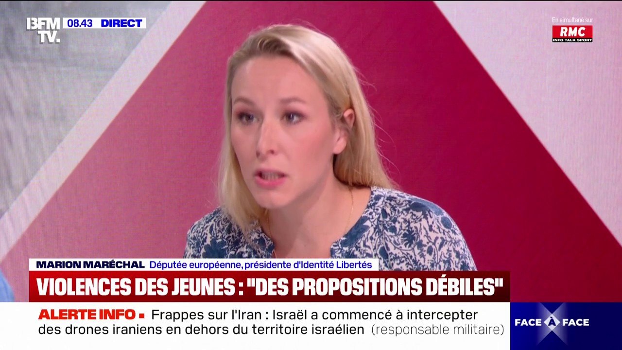 Violence des mineurs: les réponses apportées par la classe politique sont des "propositions débiles" pour Marion Maréchal