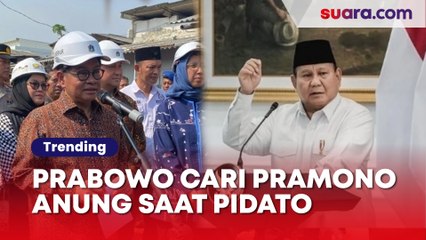 Prabowo Cari Gubernur DKI Pramono Anung Saat Pidato Giant Sea Wall Pantura