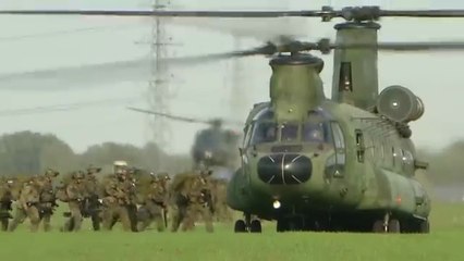 Heavy Delivery  Dutch CH-47 Chinooks Sling Load Training