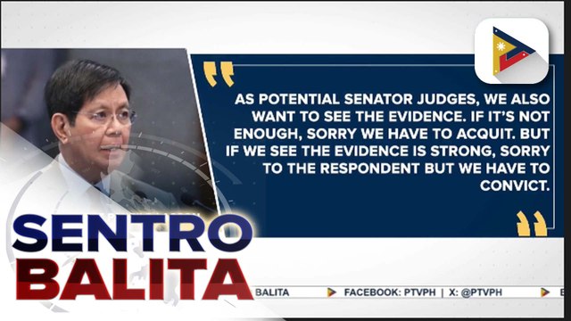 Sen. Pres. Escudero, nanindigan na dapat sundin ang utos ng Impeachment court; Escudero, iginiit na wala silang itinatago hinggil sa impeachment