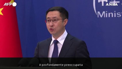 Cina: "Fortemente preoccupati per l'attacco di Israele all'Iran"