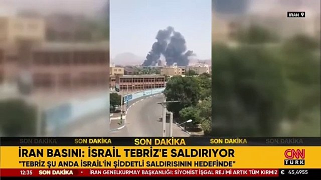 İran basını: 'İsrail Tebriz'e saldırıyor'
