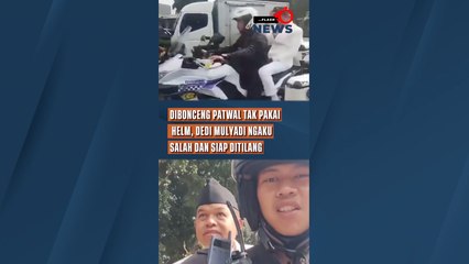 Setelah Viral Dibonceng Patwal Tak Pakai Helm, Dedi Mulyadi Ngaku Salah dan Siap Ditilang