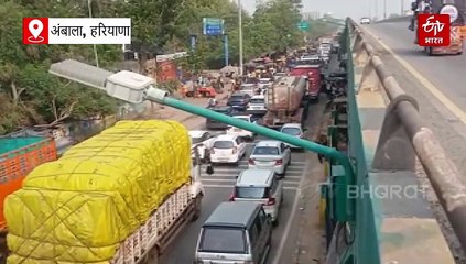 अंबाला नेशनशल हाईवे पर सड़क हादसा, ट्रक ने पिकअप को मारी टक्कर, चालक गंभीर