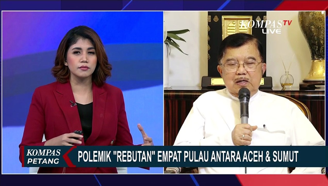 Jusuf Kalla Ungkap Beberapa Poin Penting untuk Kemendagri di Polemik 4 Pulau antara Aceh & Sumut