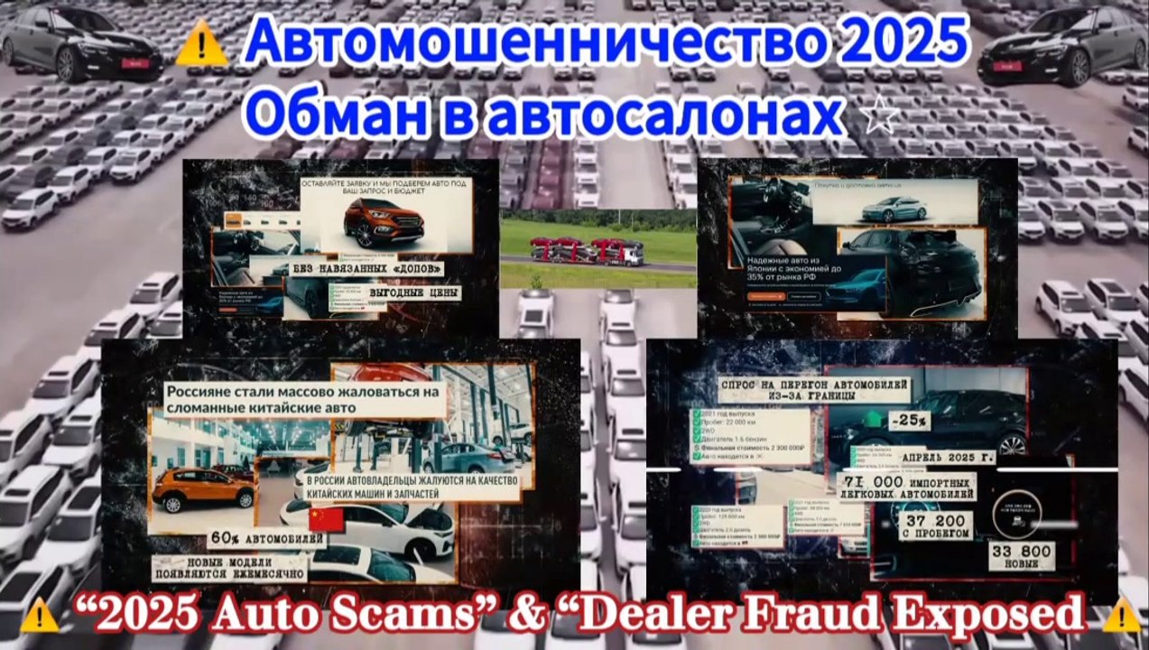 ✩ Ловушка с подержанными авто в России ✩ Почему массово избавляются от китайских машин? | Мошенничество 2025 и обман в автосалонах ✩ Russia’s Used Car Trap ✩ Why Are Chinese Cars Being Dumped? | 2025 Auto Scams & Dealer Fraud Exposed
