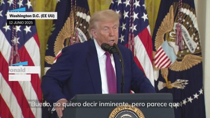 Trump, horas antes del ataque de Israel a Irán: "No quiero decir inminente, pero parece que bien podría suceder"