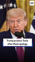 Trump praises Tesla after Musk apology
