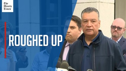 US senator says he was 'handcuffed' after removal from Trump official's press conference