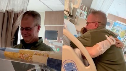 Stepdad Who Couldn't Have Kids Surprised With Grandchild Named After Him | Happily TV