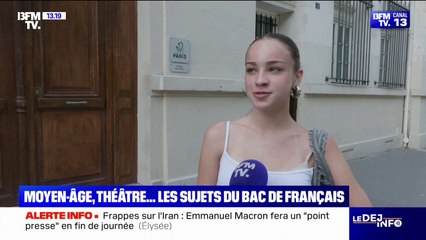 "On est tombé sur ce qu'on voulait": les réactions des lycéens à la sortie de l'épreuve du bac français