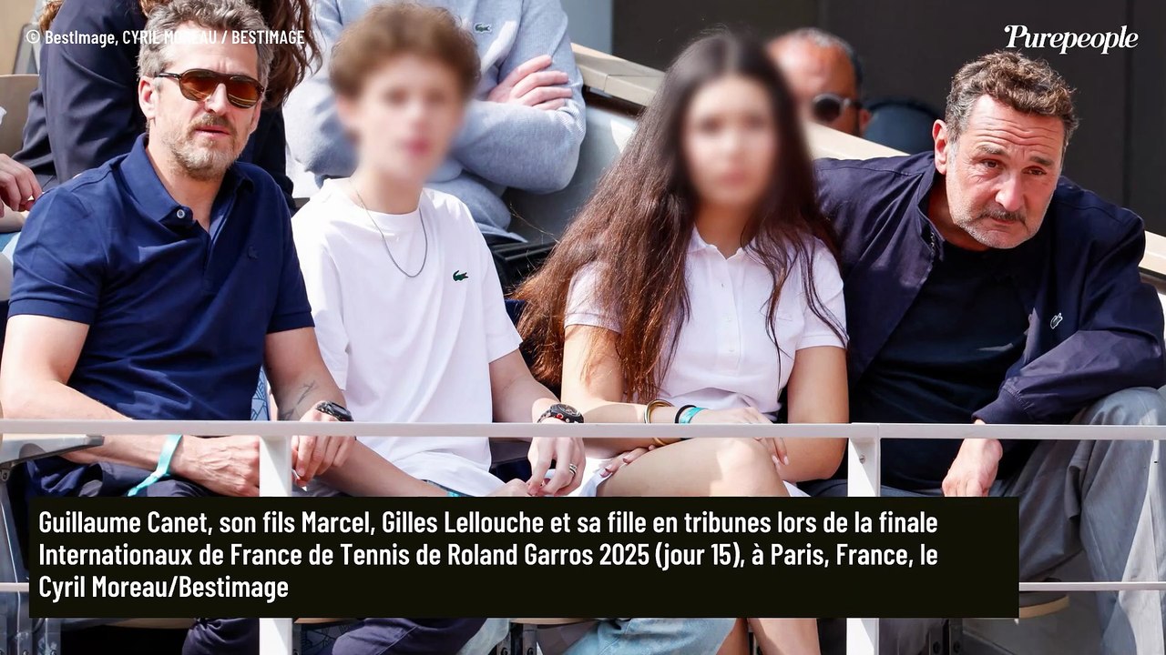 Marcel, le fils de Marion Cotillard et Guillaume Canet aux côtés de son papa, il réalise sa première apparition officielle à Roland-Garros