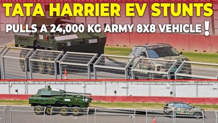 Not Just Electric It’s a Beast! Tata Harrier EV Pulls 24 Ton Truck!