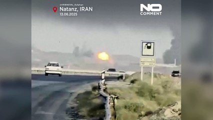 Fumo e explosões após ataques israelitas a instalação nuclear de Natanz