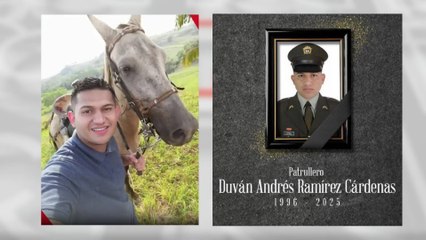 Dolor en familia de Cartagena por el fallecimiento de un patrullero en el Cauca