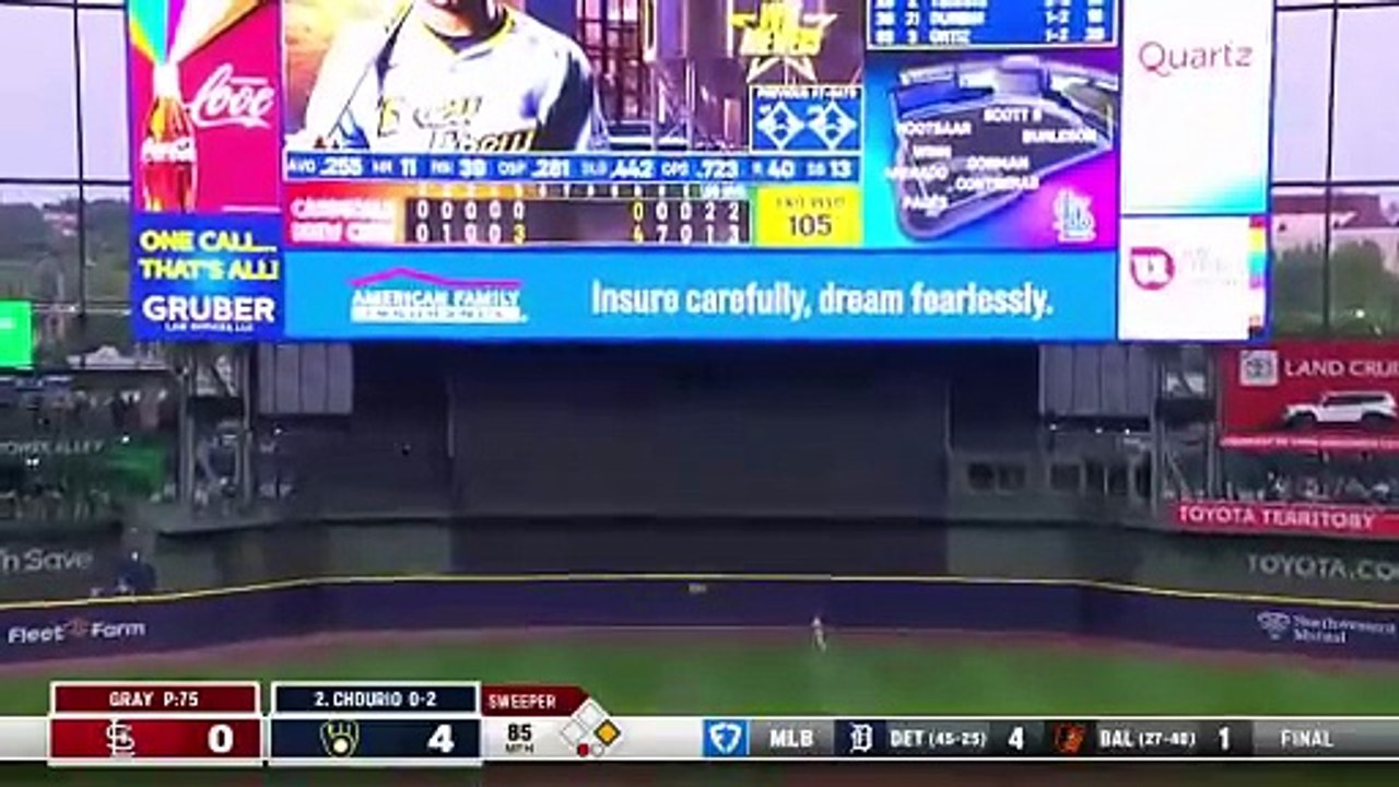 Jackson Chourio conectó jonrón 12 de la temporada 2025