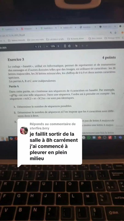 Correction Exercice 3 Partie ASujet Bac Maths Centres Étrangers Jour 2 2025 - Dénombrement 🎨