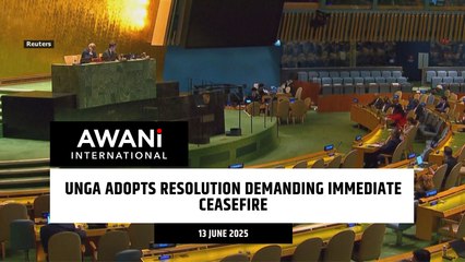 Unga adopts resolution demanding immediate ceasefire