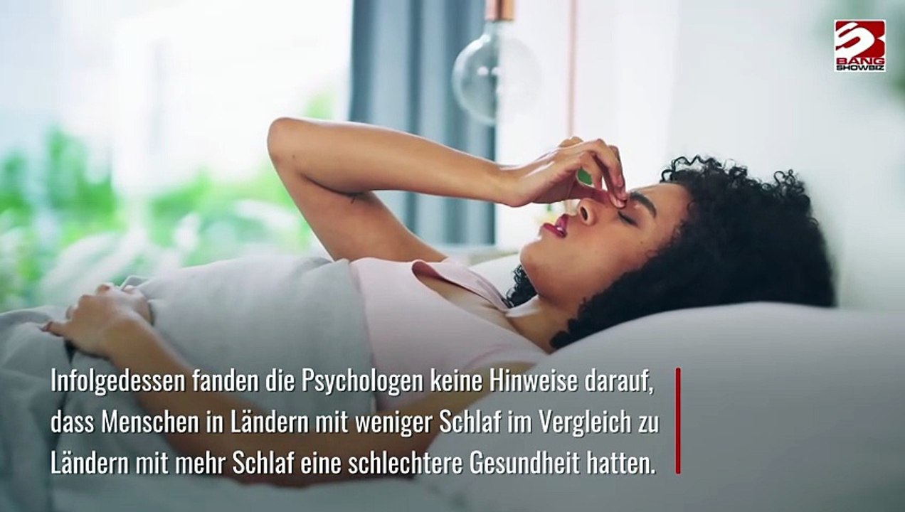 Die Schlafdauer sollte sich an den nationalen Normen orientieren.