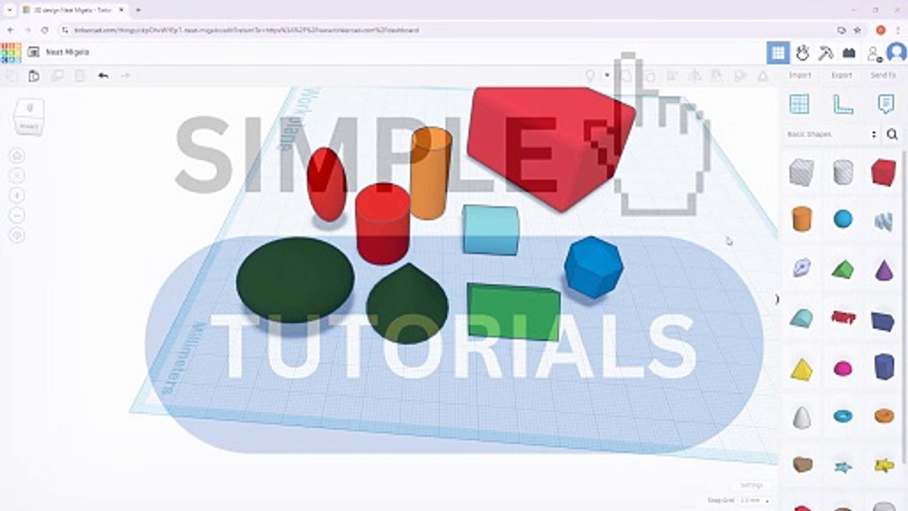 Tinkercad 23 Using Alignment