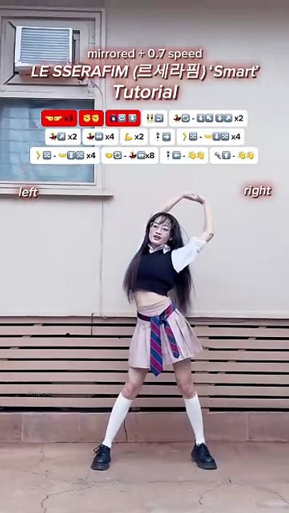 TUTORIAL LE SSERAFIM 르세라핌 ‘Smart’ dance ♡ le sserafim smart kpop shorts