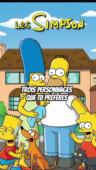 trois personnages que tu préfères dans cette série tv ?