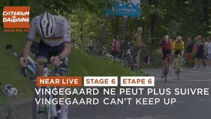 Jonas Vingegaard can't keep up with Tadej Pogacar's pace