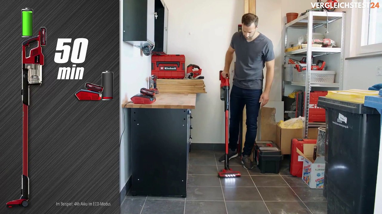 Einhell Akku-Stielstaubsauger im Test Produkttest [KURZ & KOMPAKT]