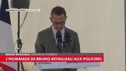 L'hommage de Bruno Retailleau aux policiers Baptiste Salvaing et Jessica Schneider