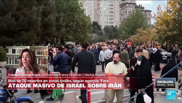 Más de 70 muertos y 300 civiles heridos en bombardeos israelíes contra Teherán