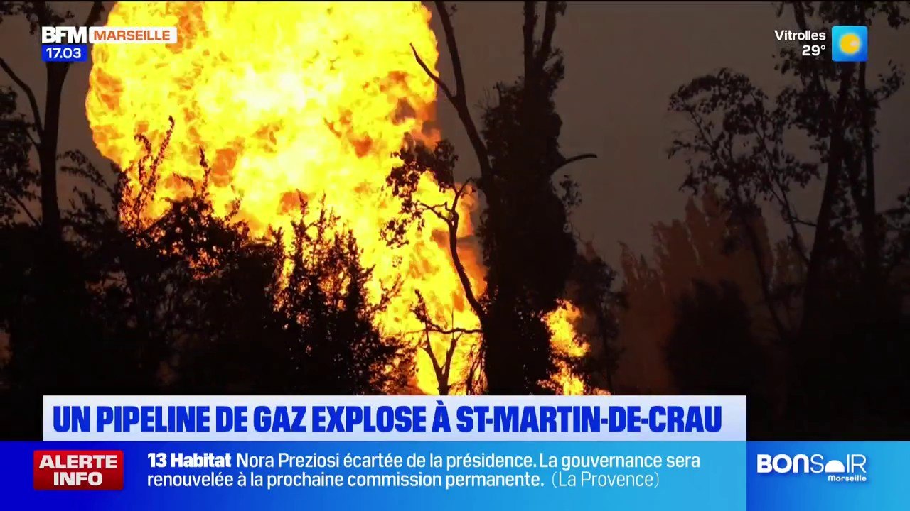 Un pipeline de gaz explose à Saint-Martin-de-Crau