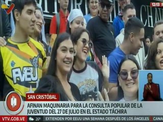 Táchira | Juventud afinan preparativos de proyectos para la Consulta Popular del 27 de julio