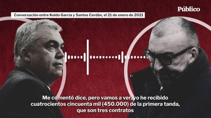 Fragmento de conversación entre Koldo García y Santos Cerdán, el 21 de enero de 2021