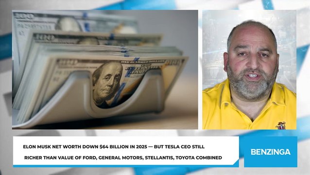 Elon Musk Net Worth Down $64 Billion In 2025 — But Tesla CEO Still Richer Than Value Of Ford, General Motors, Stellantis, Toyota Combined