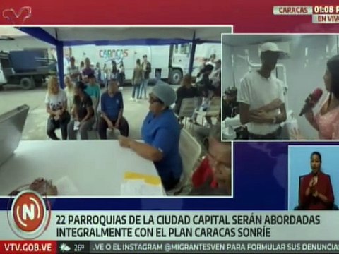 Plan Caracas Sonríe ha atendido integralmente a 3 parroquias de la capital venezolana