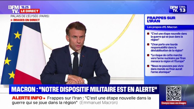 Gaza: J'ai dit ma détermination à reconnaître l'État de Palestine, elle est entière, et c'est une décision souveraine , affirme Emmanuel Macron