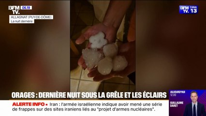 Après le sud-ouest, c'est le centre et l'est qui viennent de passer une nuit sous la grêle et les éclairs