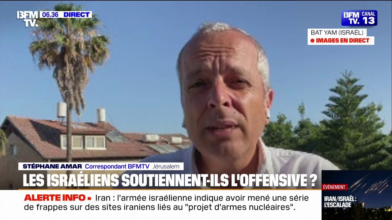 "Ces frappes sont sans précédent": les israéliens se réveillent sous le choc après une nuit de bombardements