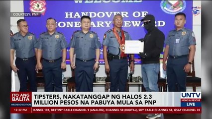 Tipsters, nakatanggap ng halos P2.3-M na pabuya mula sa PNP