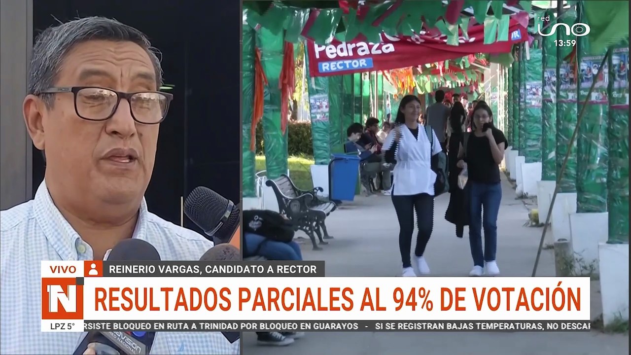 Resultados parciales al 94% de votación en la 'Gabriel'