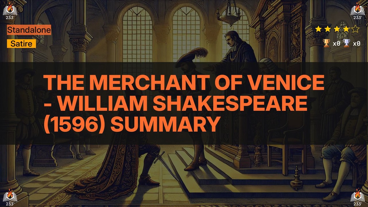The Merchant of Venice - William Shakespeare (1596) Summary