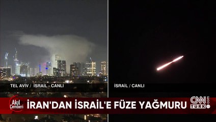 İŞTE O ANLAR... İran’dan İsrail’e füze yağmuru | Hamaney sert konuştu: “Hayat onlar için acı dolacak”