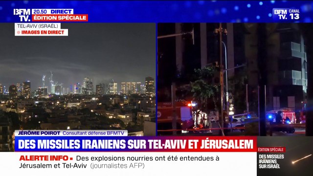 Riposte iranienne: un premier bilan fait état de 7 blessés dans le centre d'Israël après des tirs de missiles iraniens