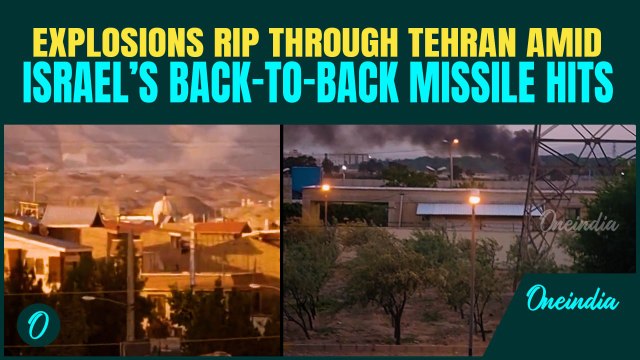 Breaking: Israel's Back-to-Back Attacks Stun Iran; Missiles Tear Through Tehran; Red Streaks Seen