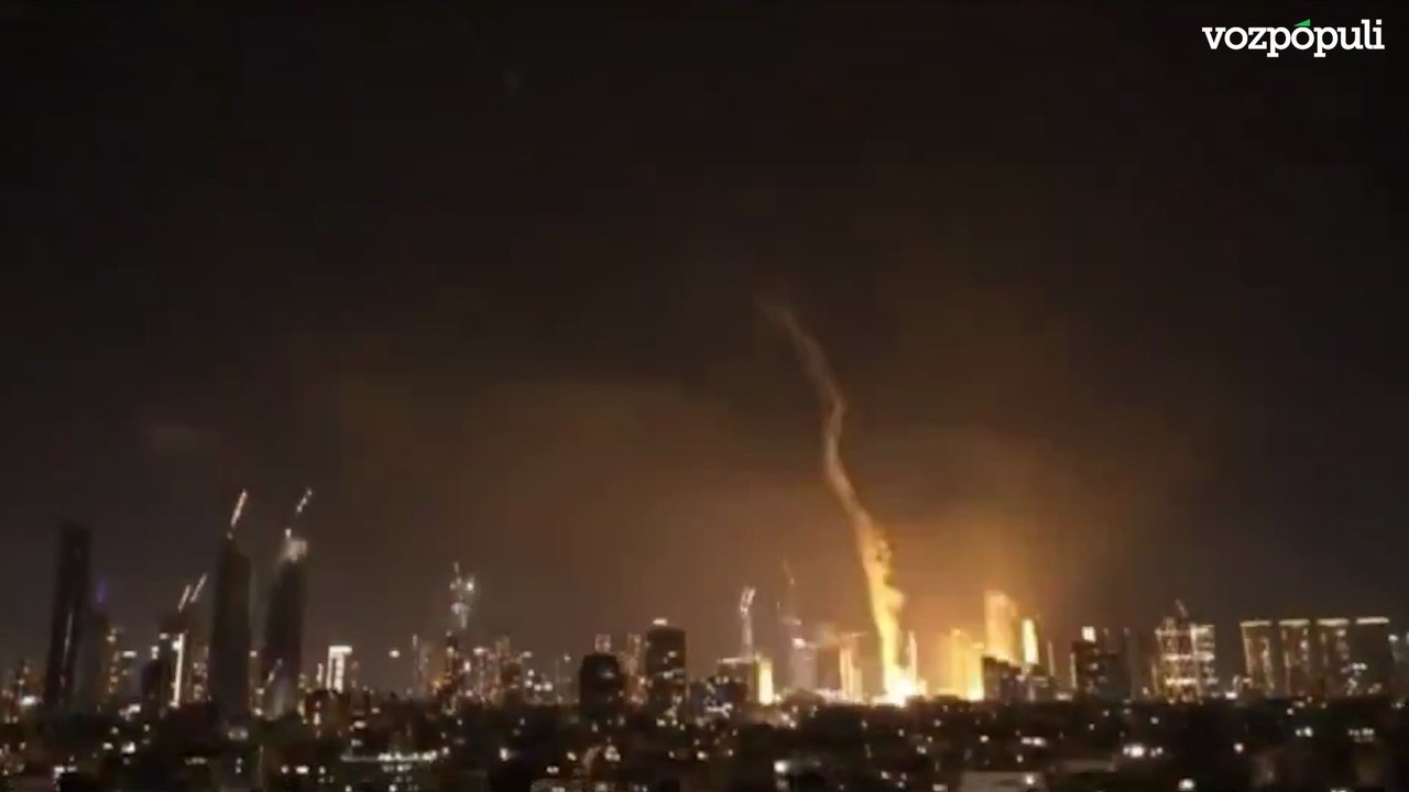 Irán responde con misiles al ataque de Israel en el centro de Tel Aviv