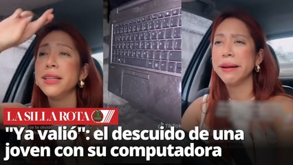 Joven deja su laptop en el patio y una tormenta arruina todo