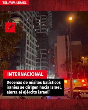 Decenas de misiles balísticos iraníes se dirigen hacia Israel, alerta el ejército israelí