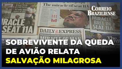 Único sobrevivente da queda de avião relata salvação milagrosa