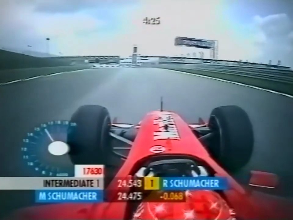 F1 – Michael Schumacher (Ferrari V10) Onboard – Malaysia 2001