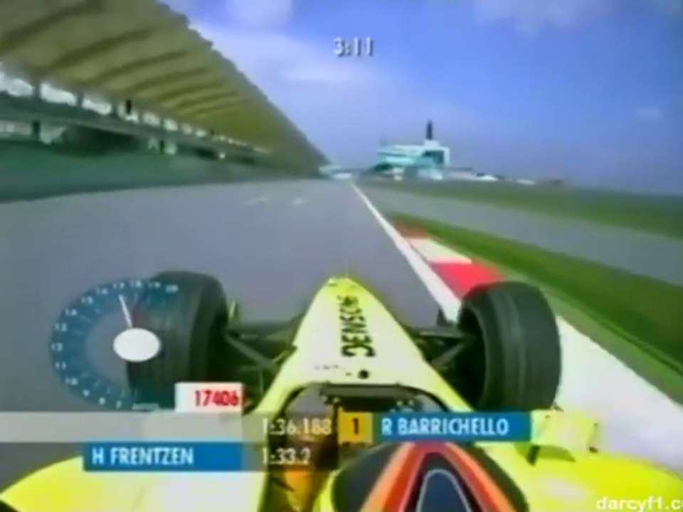 F1 – Heinz-Harald Frentzen (Jordan Honda V10) Onboard – Malaysia 2001